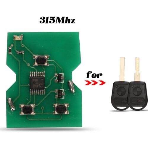Jingyuqin 315Mhz 3 Buttons Remote Car Key Circuit Board Fob For BMW Z3 E31 E32 E34 E36 E38 E39 E46 Z3i Replacement