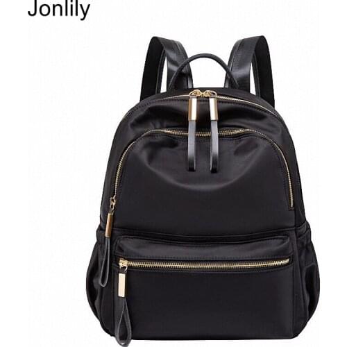 Jonlily Women High Quality Oxford Backpack Female Fashion Small Rucksack Teens Daypack Travel Bags Purse -KG646