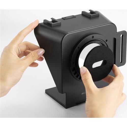 Pronstoor Phone and DSLR Recording Mini Teleprompter Portable Inscriber Mobile Teleprompter Artifact Video With Remote Control