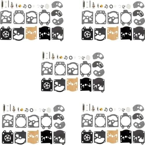 5 Set Carburetor Repair Kit for K10-WAT Carb Poulan Craftsman Chainsaw Trimmer Weedeater Leaf Blower