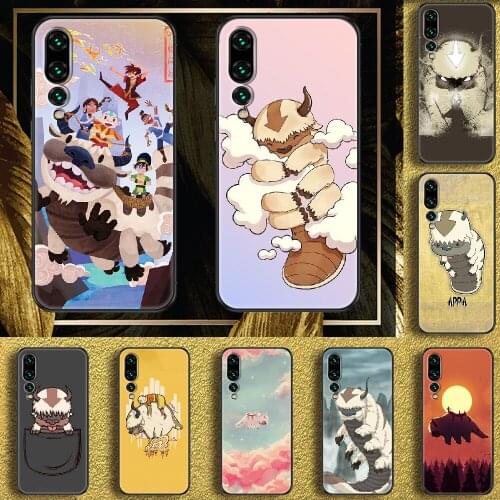 The Last Airbender Appa Yip Phone case For Huawei P Mate P10 P20 P30 P40 10 20 Smart Z Pro Lite 2019 black luxury prime trend