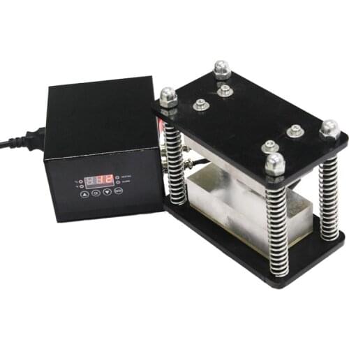 Max 20 Ton Power Rosin Press Plates 2.4*3.7" 600W Temp Control Heating Wax Extraction Tool for Hydraulic Frame Machine Kit