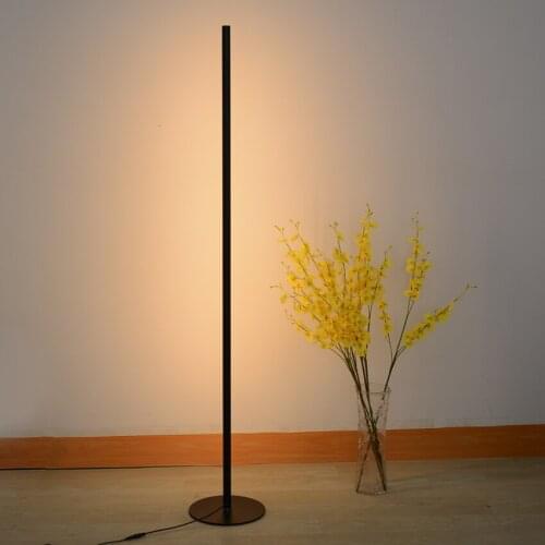 Simple Nordic Minimalist LED Floor Lamps Creative Standing Lamps for Living Room Led Black Metal Luminaria Standing Lamp Lampara