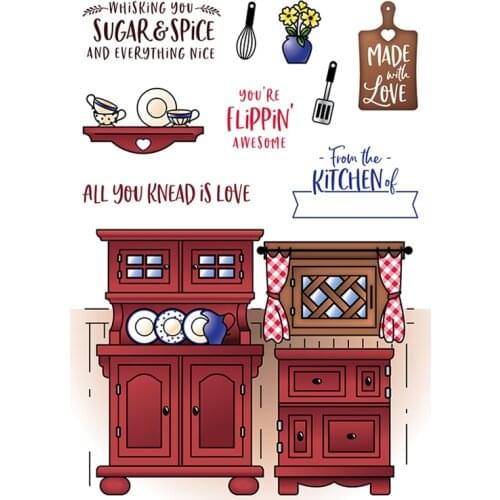 Country Kitchen Transparent Clear Silicone Stamp Seal for DIY scrapbooking photo album Decorative clear stamps