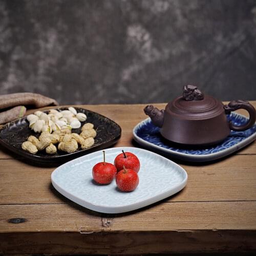 Fruit Plate Creative Modern Grid Coffee Table Dried Fruit Tray Dessert and Refreshments Snack Dish Table Tray Chinese Tea Tray