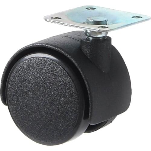 Universal Casters 1/1.5/2 Inch Small Plastic Wheels Flat Swivel Castors Electric Refrigerator Silent Wheels