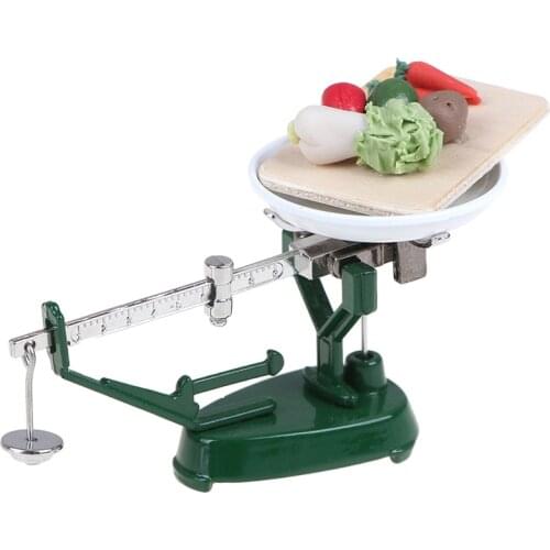 1:12 Dollhouse Miniature Mini Platform Balance Scale Toy Match For Forest Animal Family Collectible Gift