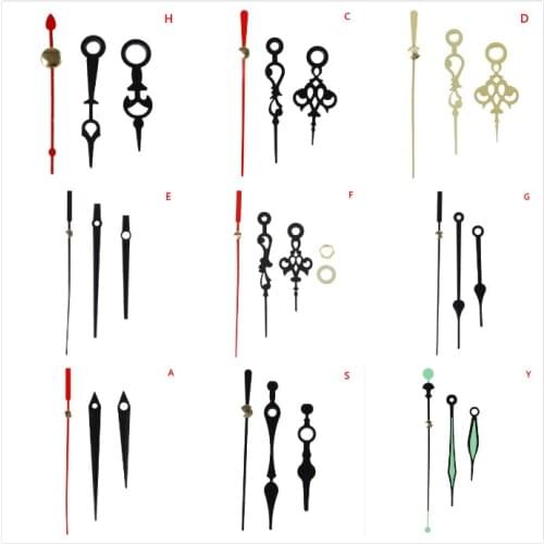 1Sets New Quartz Wall Clock Replacement Movement Mechanism Spindle Long Hands Wholesale DIY Repair Part Set
