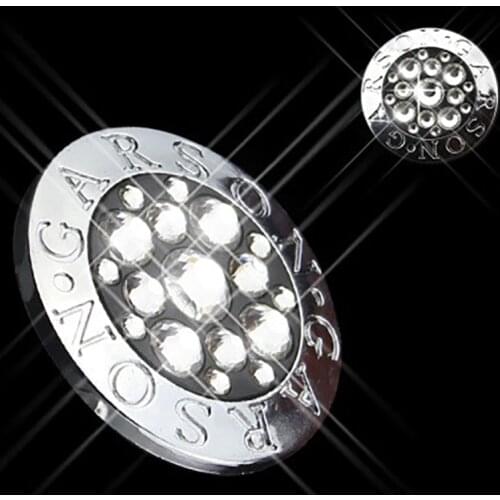 1 Piece Car VIP GARSON DAD Crystal Diamond Diamond Decorative Sticker for Tire Center Car Sticker Diamond Wheel Cover