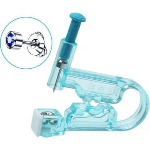 100PCS New Diy Ear Studs Nose Nail Piercing Guns Stainless Steel Painless Piercing Tool Disposable Sterile Safety Piercing Units