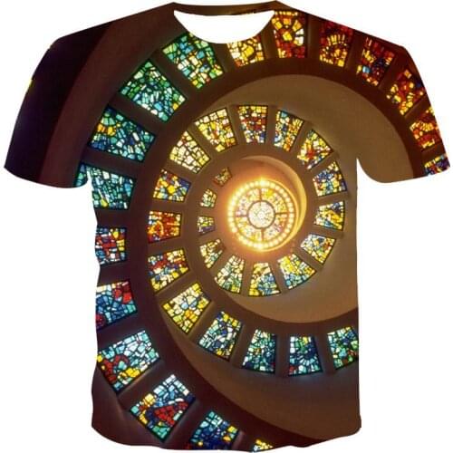 2021 summer popular t-shirt men fashion short sleeve male street harajuku style top colorful art print t shirt men casual top