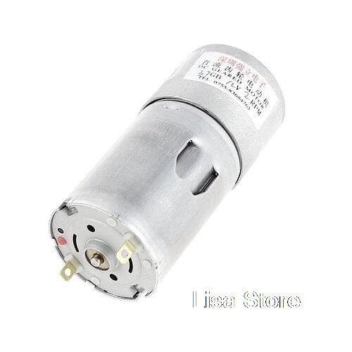 37mm Diameter Gear Box 12V 2RPM 2Pin Connector DC Geared Speed Reduce Motor 37GB-545