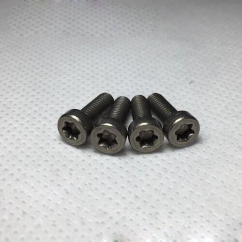 5pcs M4 titanium Inner plum screw bolt Torx round column head screws stigma bolts T&TX TA2 pure Ti fastener 6mm-20mm length