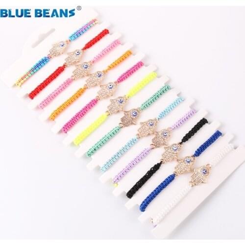 BLUE BEANS Bracelets Red Thread
