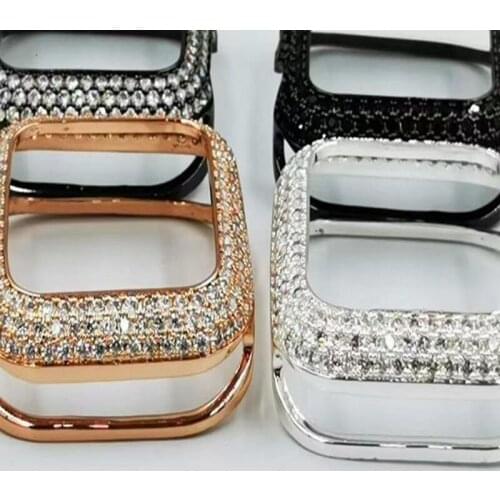 For Apple Watch Series 6 5 4 3 2 1 SE iwatch 38mm/42mm/40mm/44mm Luxury Bling Full Diamond Zircon Slim Protect Case Cover