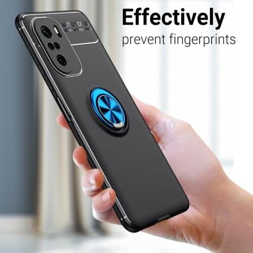 Poco F3 M3 X3 Nfc F2 Pro C3 Case Shockproof Cover For Xiaomi Mi 9T 11 10T Pro 10 Ultra Note 10 8 Lite 9 SE Magnetic Ring Cover