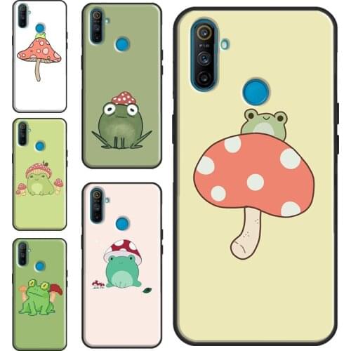 Mushroom Frog For OnePlus 9 8 Pro 7 Nord 9R 8T Case Cover For Realme 8 Pro 7 6 Q3 C3 C11 C15 C21 GT Neo