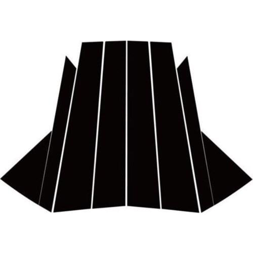 Door B C Pillar Mirror Plate Molding Trim Black New Fits For Hyundai Tucson 2016-2018 Exterior Parts Chromium Styling