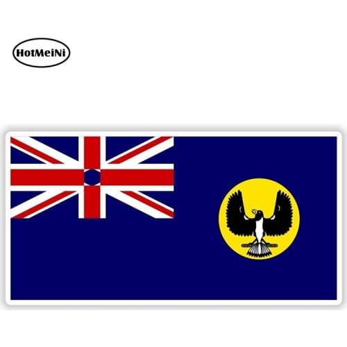 HotMeiNi 13cm x 6.5cm Australia South Australia Flag Oceania Sticker Bumper Decal Auto Laptop Vinyl Car Stickers Waterproof