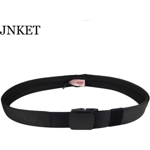 JNKET New Hidden Cash Money Belt Men Women‘s Outdoor Sports Waistband Canvas Waist Belt Classic Casual Cinturon