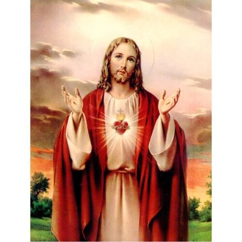 Jesus Christ Diamond Painting Round Full Drill Religion Portrait Nouveaute DIY Mosaic Embroidery 5D Cross Stitch Home Decor Gift