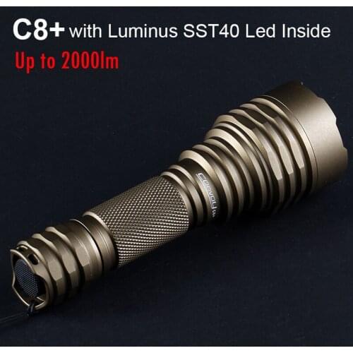 Convoy C8 Plus with SST40 Led Flashlight 18650 Linterna Torch Flash Light Portable Lighting Camping Fishing Lantern Bike Latarka