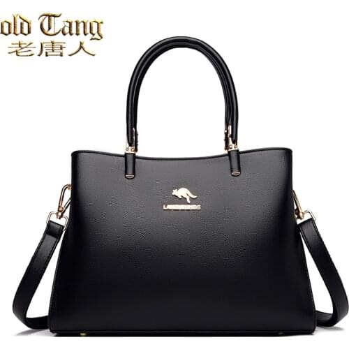 Retro Leather Ladies Hand Bags Tote Handbag Shoulder Crossbody Bags for Women 2021 New Luxury Brand Handbags Designer Messenger