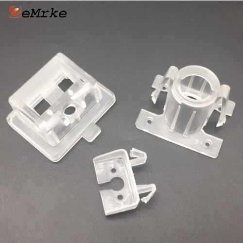 EEMRKE Car Rear View Camera Bracket Mount License Plate Lights Housing for Mercedes C Class W204 C300 C350 C63 AMG 2008-2011