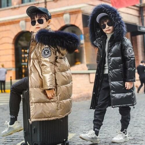 New winter thick Warm jacket 2019 Children girls Clothing kids clothes boys outerwear coats parka real fur waterproof snowsuit