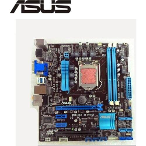 For ASUS P8H61-M PRO Desktop Computer Motherboard LGA 1155 DDR3 For Intel H61 P8H61 Desktop Mainboard SATA II Used