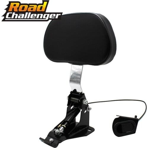 Motorcycle Adjustable Rider Backrest Mounting Kit For Harley Touring 2009-2019 Road King Electra Glide CVO Street Glide Chrome