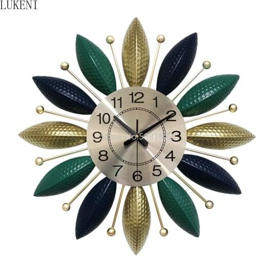 Clocks Wall Clocks Living Room Fashion Modern Simple Bedroom Atmosphere Silent Clock Creative Home Dining Wall Wall Watches
