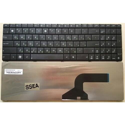 SSEA New laptop RU Keyboard for ASUS X52 X52F X52J X52N X52JK X52JE X55 X55A X55C X55U Russian keyboard Wholesale