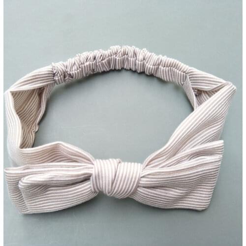 2020 New Adorable Striped Newborn Toddler Headband Elastic Baby Headdress Kids Hair Band Girl Bow Knot drop shopping