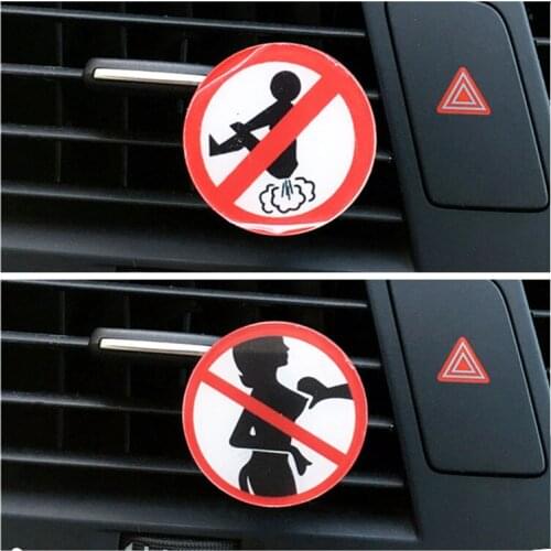 Car Air Freshener Perfume Acrylic Funny Not Fart Mens Car Air Conditioner Outlet Aromatherapy Clip Automotive Styling Ornament