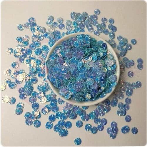 10g 9mm Pvc Daisy Sequins For Crafts Jewelry Pendant Garments Headwear Crystal Mud Fill Paillette Scrapbooking Diy Loose Sequins