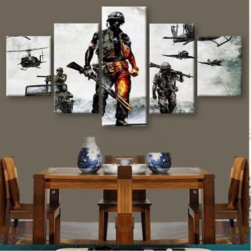 Full Round Diy Diamond Painting 5 Pieces Army Soldiers In Battle 5D Pictures Of Rhinestone Embroidery Hobbies And CraftsZP-3886