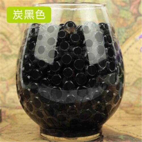 Plant bonsai soil culture, Black 100pcs Crystal Soil Hydrogel Gel Polymer Flower/Wedding/Decoration Growing Water Balls