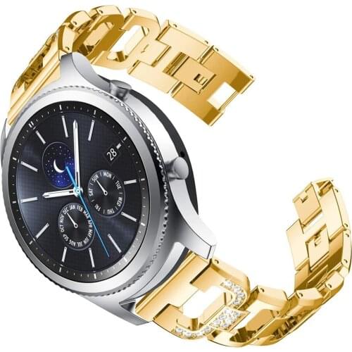 Metal Diamond Watchband for Galaxy Watch3 41/45mm Bracelet for Samsung Galaxy 42/46mm Active 2 Women Strap Fashion Wrist 22 20mm