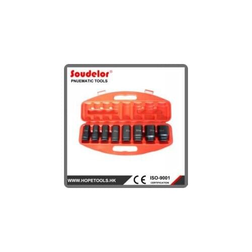 Repair 8PCS 3/4 Inch Air Pneumatic Impact Sockets Kit Economical China Powerful 8PCS 3/4" Air Impact Sockets Set Ui-003K