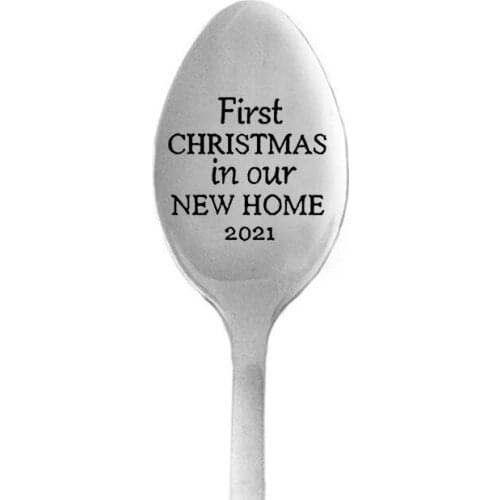 Christmas Decorations for Home Table Christmas Spoons Xmas Party Tableware Ornaments New Year 2022 Navidad 2021 Natal Gifts