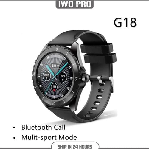 Smart Watch 2020 G18 Full Touch Screen Bluetooth Smartwatch Blood Pressure Heart Rate Monitor Wristband For IOS Android IWO MAX