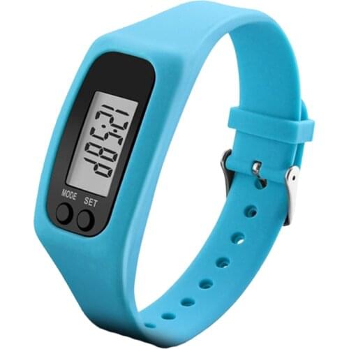 Display Fitness Gauge Step Tracker Sports Smart Wrist Watch Bracelet LED Pedometer Run Step Walking Calorie Counter