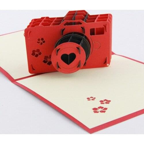 Lomo Qubiclife camera fresh cartoon 3D stereo Valentines Day cards handmade creative Card NEW