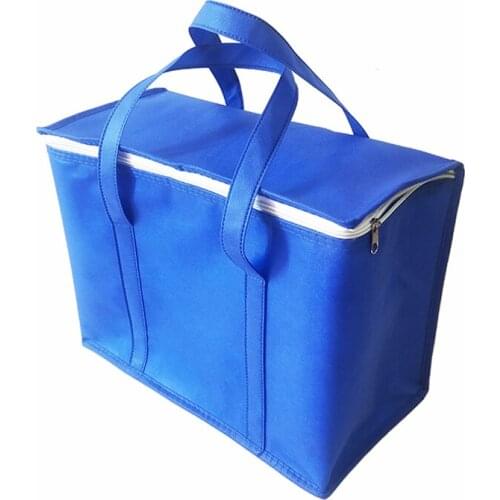 18L non woven cooler bag thermal lunch picnic box meal drinks insulated carrier cool bag ice pack cans holder thermos ice bag