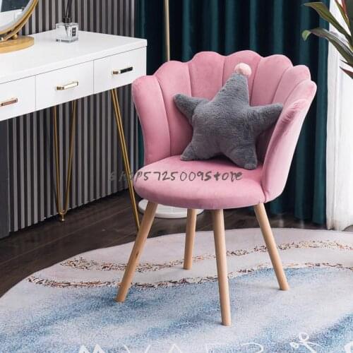 Dressing table manicure makeup stool net red lazy modern minimalist girl student princess cute bedroom makeup chair