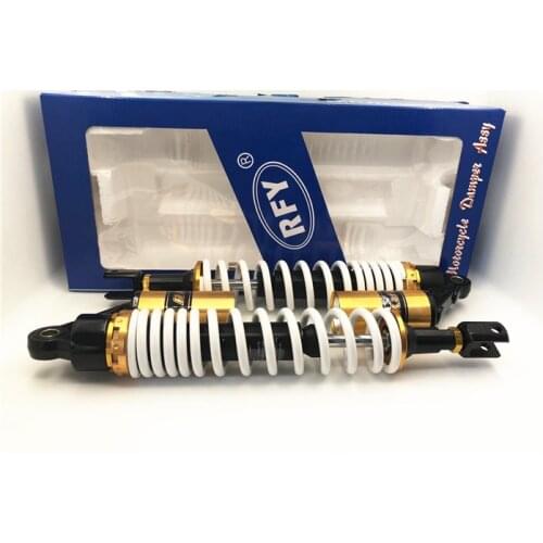 High Quality 395mm Motorcycle Shock absorber nitrogen damper 8mm spring air suction for ATV honda suzuki yamahm 1 pair