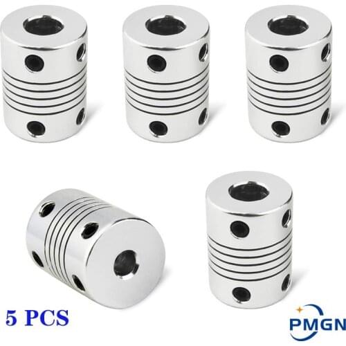 High quality 4pcs D19L25 CNC Motor Jaw Shaft Coupler Flexible Coupling OD 19x25mm wholesale 4/ 5/6/6.35/8/9.5/10/12mm