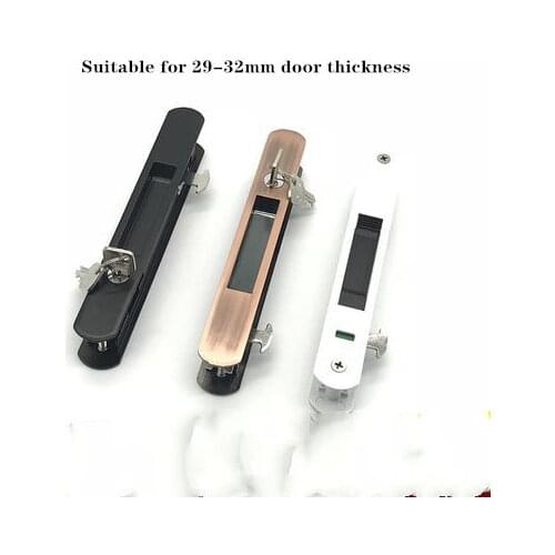 Sliding door locks Double lock door handle Interior modern door lock anti-theft wooden door hardware door pulls