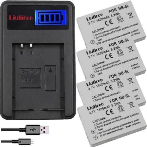 2pcs NB-5L NB 5L battery + LCD USB charger for S110 SX200 SX210 SX220 SX230 HS IXUS 850 870 800 860 990 SD